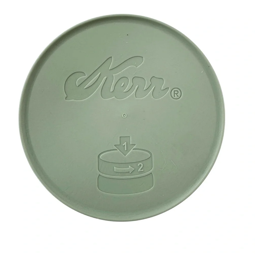 NEW Kerr Child Resistant Wide Mouth Lids Green Set of 2